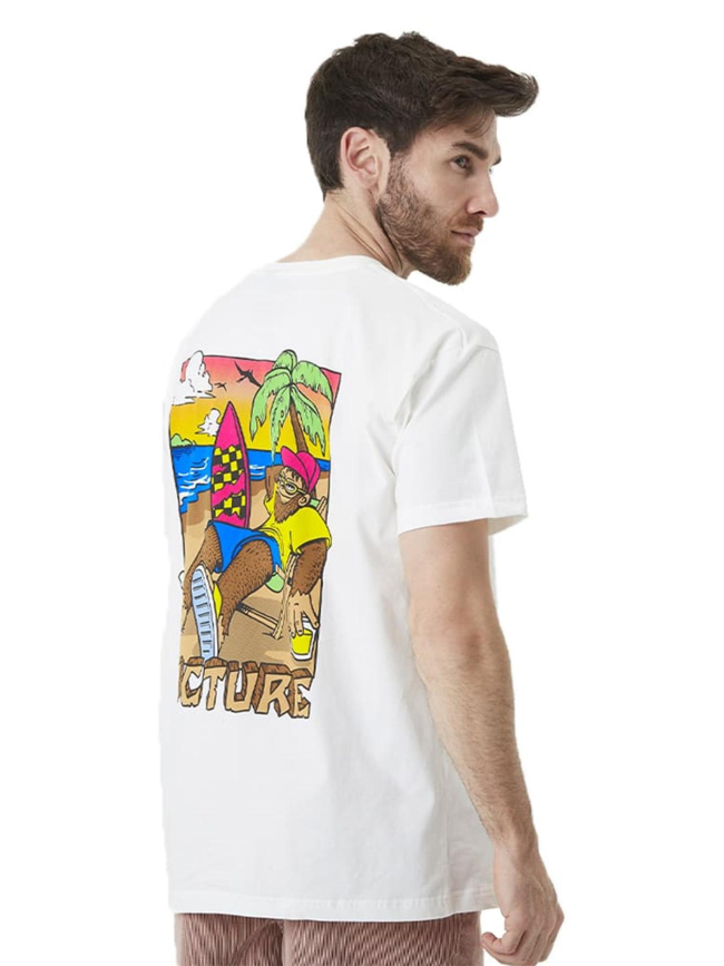 T-shirt à manches courtes squatchy blanc homme - Picture