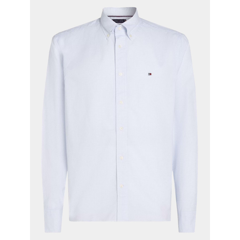 Chemise imprimée flex poplin bleu homme - Tommy Hilfiger