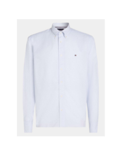 Chemise imprimée flex poplin bleu homme - Tommy Hilfiger