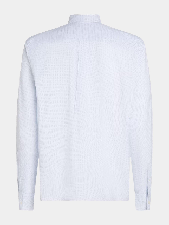 Chemise imprimée flex poplin bleu homme - Tommy Hilfiger