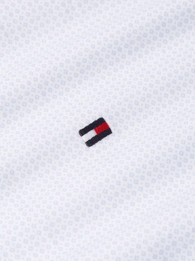 Chemise imprimée flex poplin bleu homme - Tommy Hilfiger