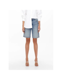 Bermuda en jean large sonny bleu femme - Only