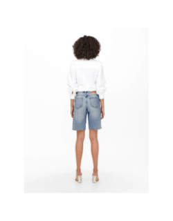 Bermuda en jean large sonny bleu femme - Only