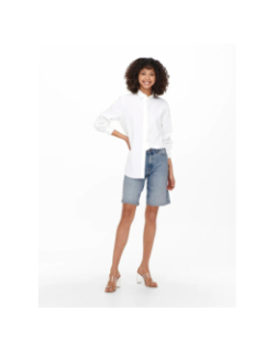 Bermuda en jean large sonny bleu femme - Only