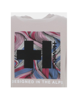 T-shirt uni logo limon gris clair homme - Helvetica