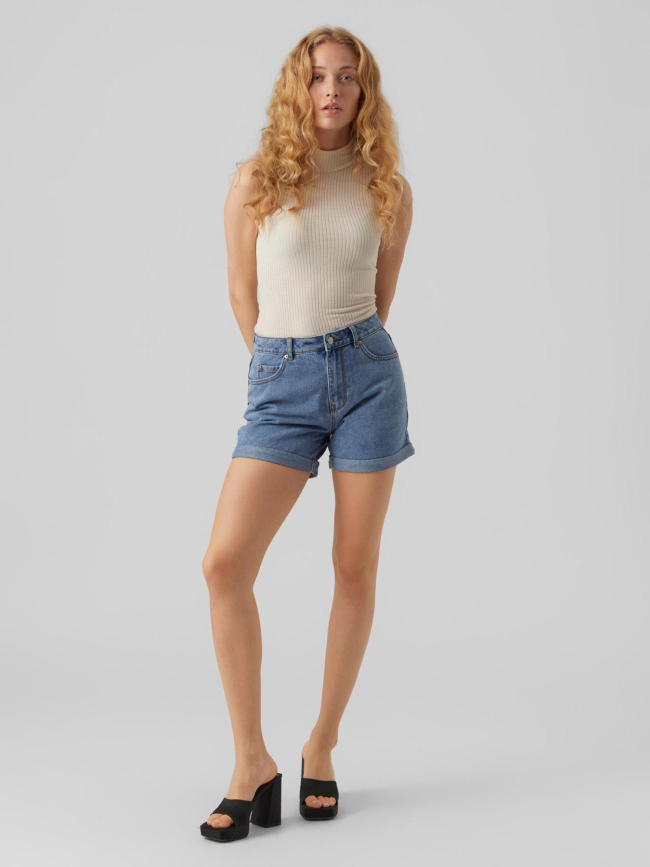 Short en jean loose zuri bleu femme - Vero Moda