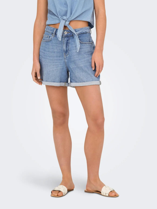 Short en jean josephine stretch bleu femme - Only