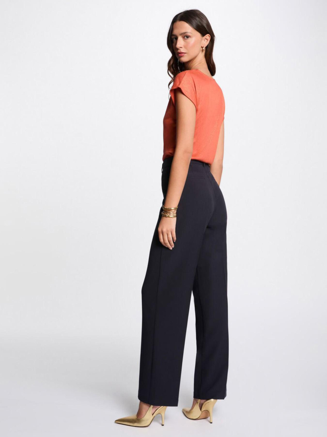 T-shirt pailleté daga orange femme - Morgan