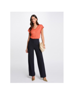 T-shirt pailleté daga orange femme - Morgan