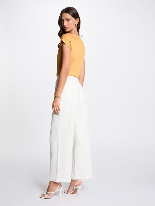 T-shirt pailleté daga jaune femme - Morgan