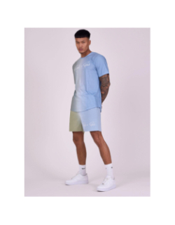 Short dégradé bicolore bleu vert homme - Project X Paris