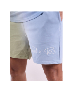 Short dégradé bicolore bleu vert homme - Project X Paris