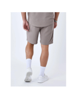 Short nid d'abeille marron homme - Project X Paris