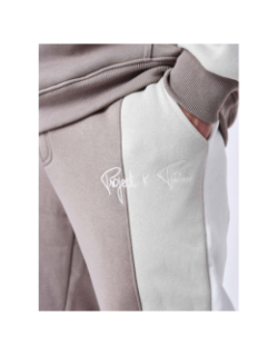 Jogging colorblock marron beige homme - Project X Paris