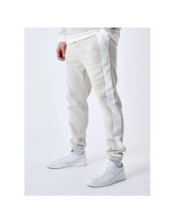 Jogging colorblock logo rond beige homme - Project X Paris