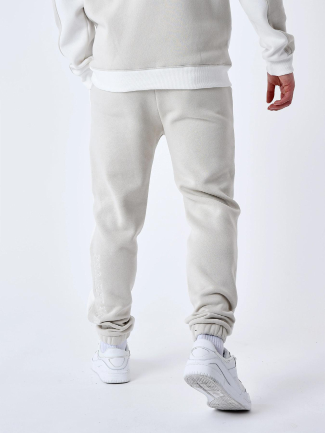 Jogging colorblock logo rond beige homme - Project X Paris