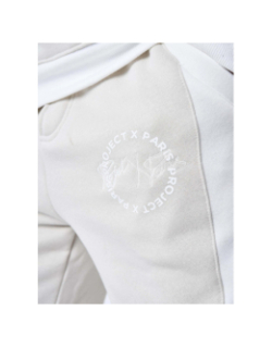 Jogging colorblock logo rond beige homme - Project X Paris