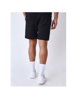Short jogging logo brodé fleurs noir homme - Project X Paris