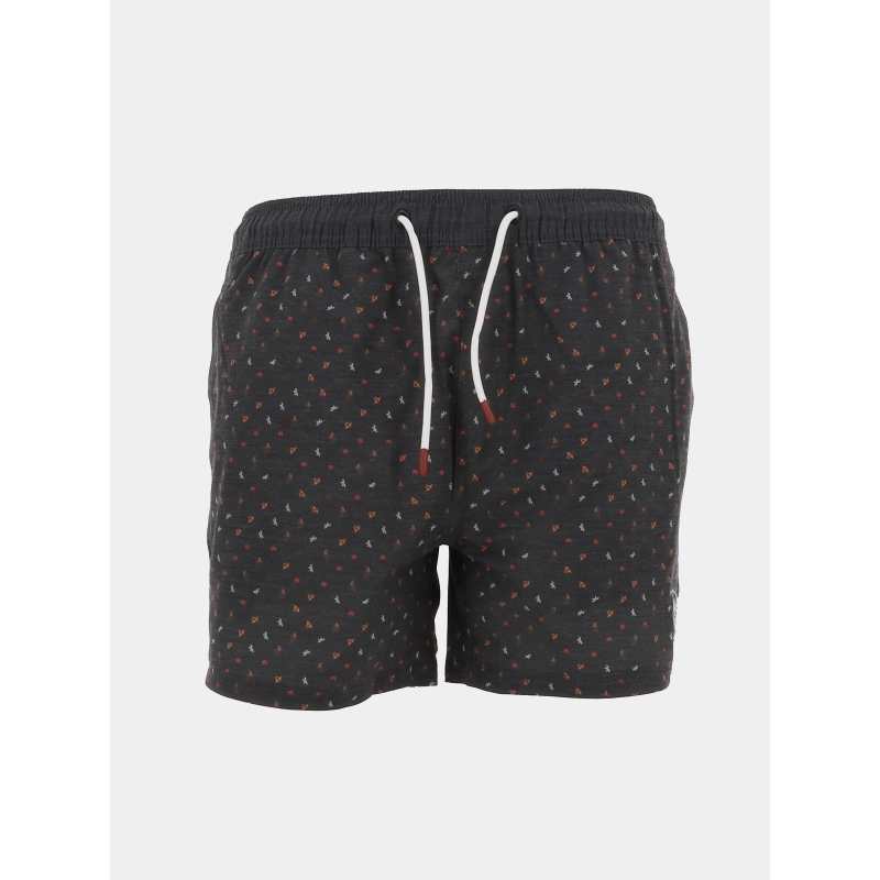 Short de bain micro-imprimé anthracite homme - Oxbow