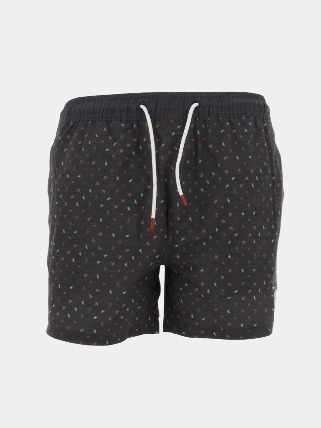 Short de bain micro-imprimé anthracite homme - Oxbow