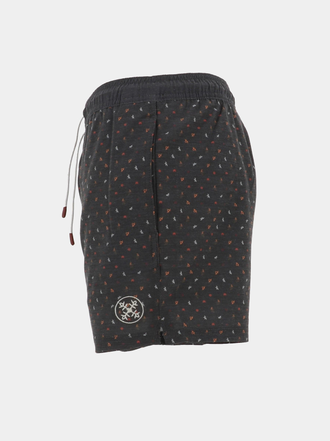 Short de bain micro-imprimé anthracite homme - Oxbow