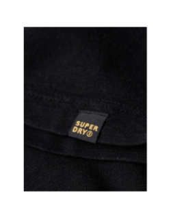 T-shirt col v délavé noir homme - Superdry