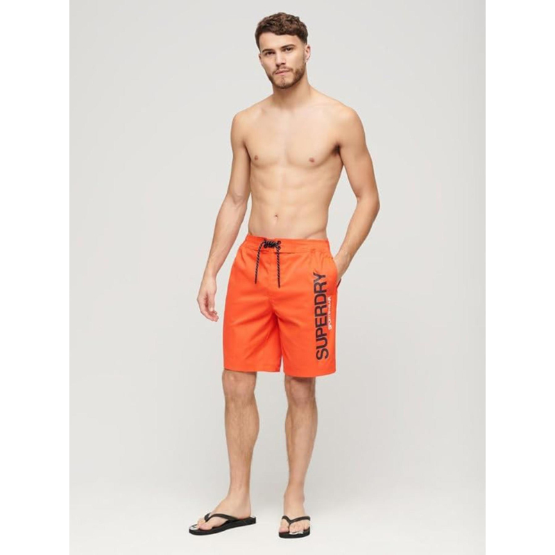 Short de bain sportswear board orange homme - Superdry