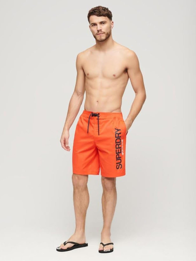 Short de bain sportswear board orange homme - Superdry