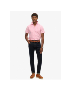 Chemise manches courtes oxford rose homme - Superdry