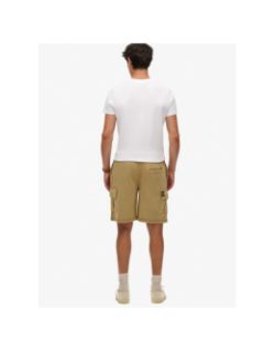 Short jogging cargo contrast stitch beige homme - Superdry