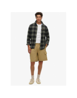 Short jogging cargo contrast stitch beige homme - Superdry
