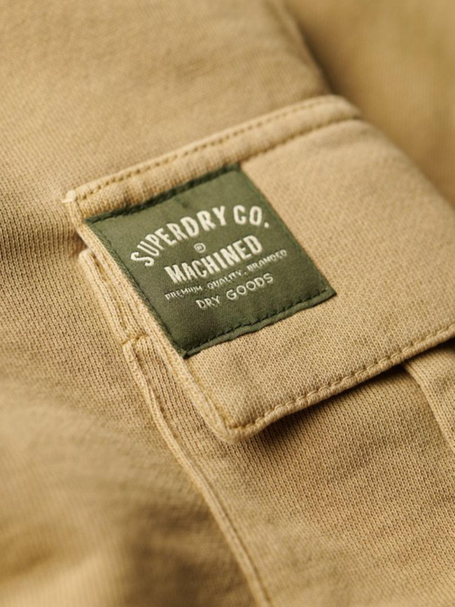 Short jogging cargo contrast stitch beige homme - Superdry