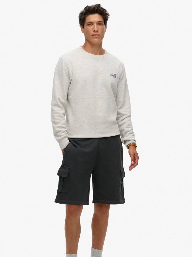 Short jogging cargo contrast stich gris homme - Superdry