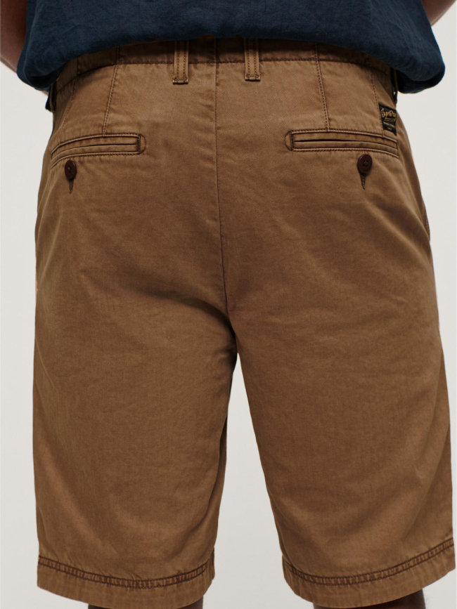 Short chino officier marron homme - Superdry