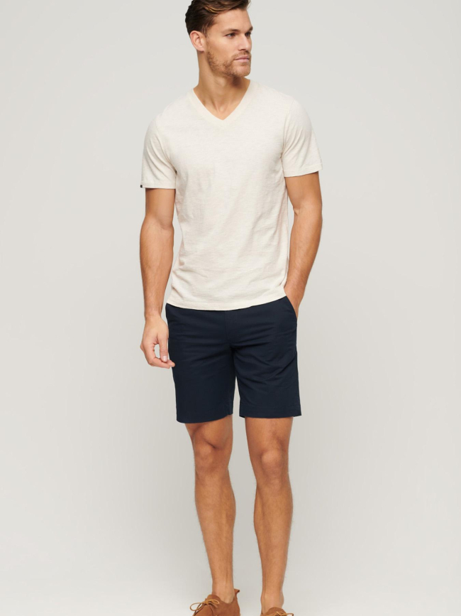Short chino stretch eclipse bleu marine homme - Superdry