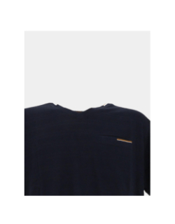 T-shirt à col v jacquard bleu marine homme - Rms 26