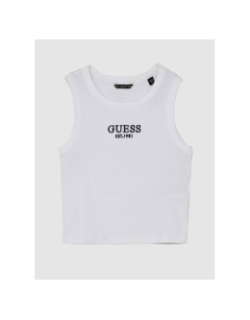 Débardeur crop midi blanc fille - Guess