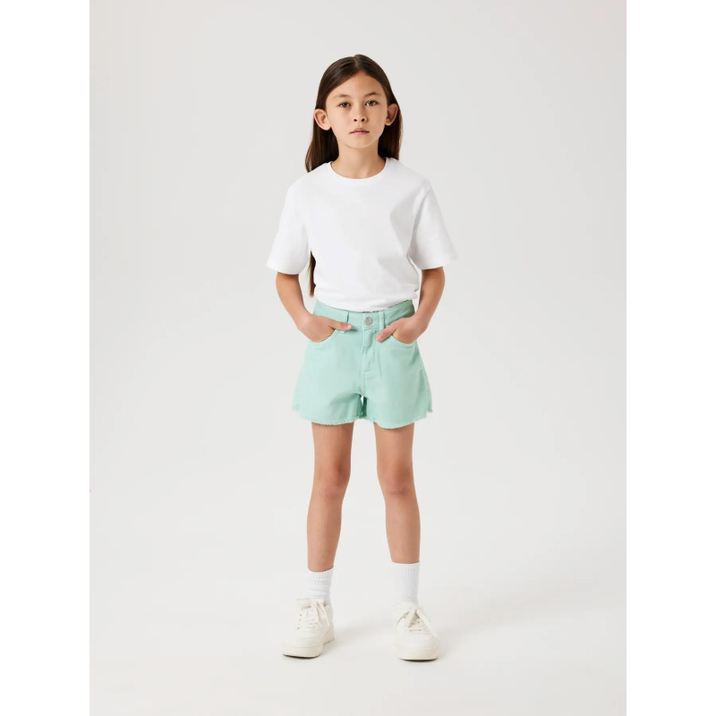 Short en jean nkfrose vert fille - Name It