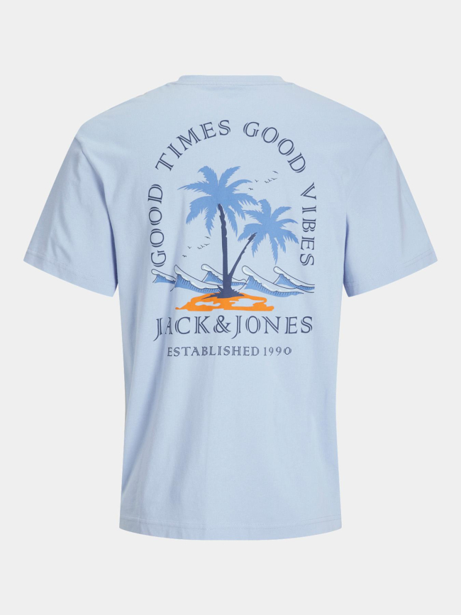 T-shirt jjsummer vibes bleu ciel homme - Jack & Jones