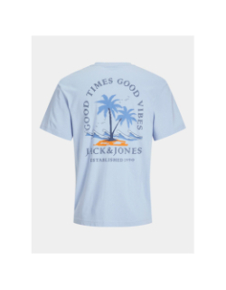 T-shirt jjsummer vibes bleu ciel homme - Jack & Jones