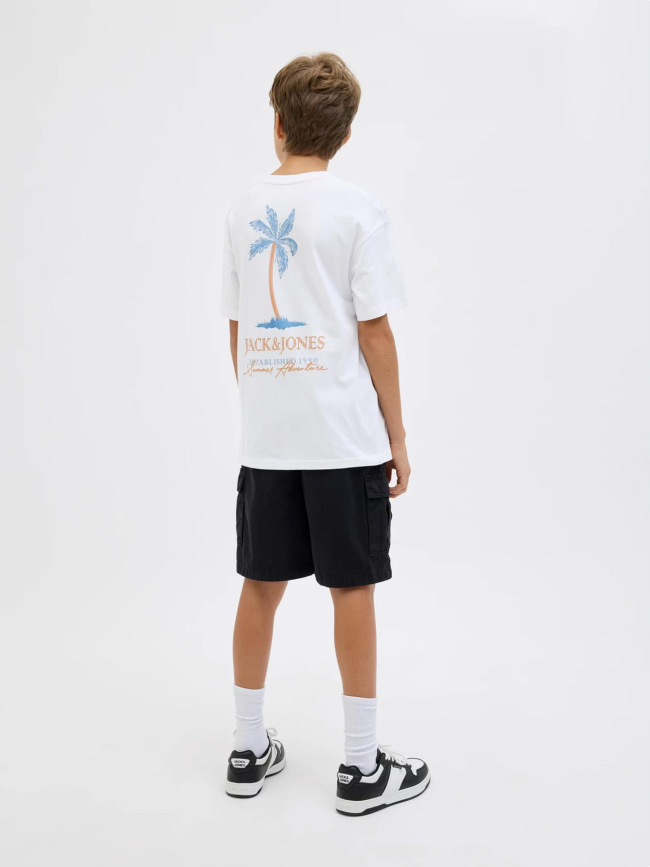 T-shirt jjsummer vibes blanc garçon - Jack & Jones