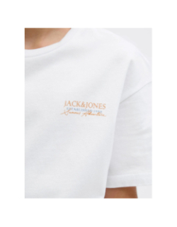 T-shirt jjsummer vibes blanc garçon - Jack & Jones