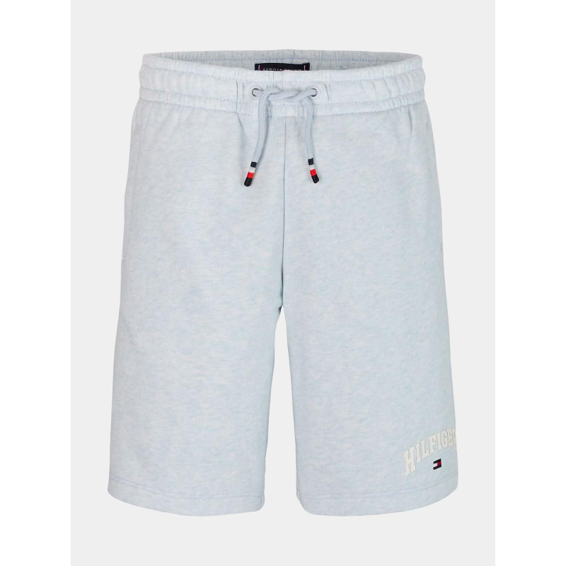 Short molleton varsity chiné bleu ciel garçon - Tommy Hilfiger