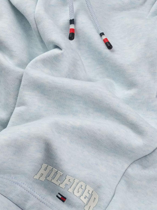 Short molleton varsity chiné bleu ciel garçon - Tommy Hilfiger