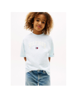T-shirt varsity chiné bleu ciel enfant - Tommy Hilfiger