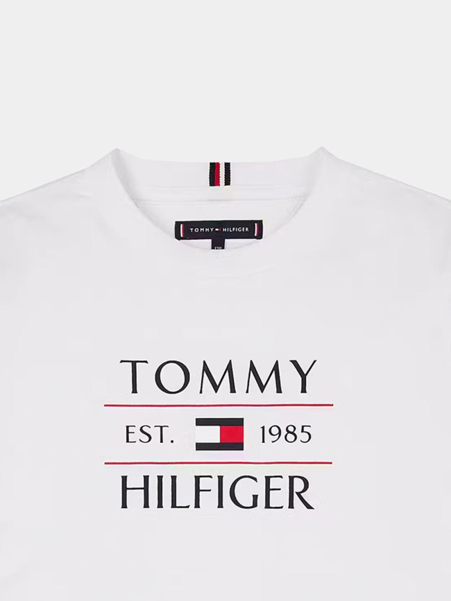 T-shirt à manches courtes flag blanc enfant - Tommy Hilfiger