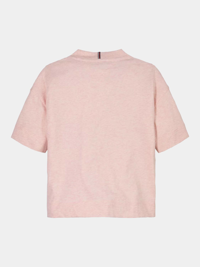 T-shirt varsity chiné rose enfant - Tommy Hilfiger