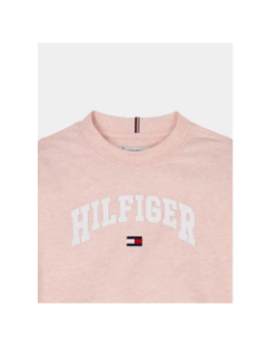 T-shirt varsity chiné rose enfant - Tommy Hilfiger