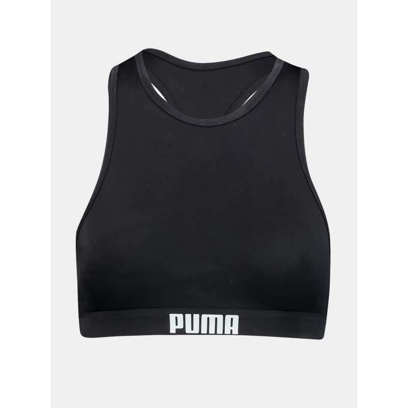 Haut de maillot de bain racerback noir femme - Puma