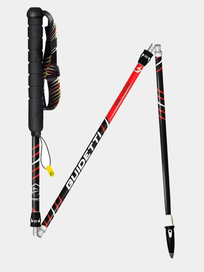 Bâtons de trail silver aero noir rouge - Guidetti